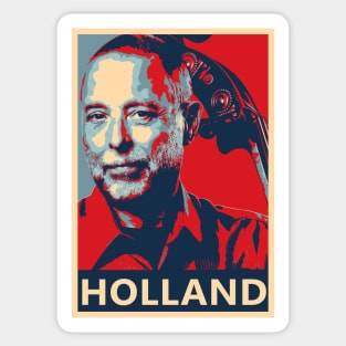 Dave Holland Hope Poster - Greatest musicians in jazz history Sticker